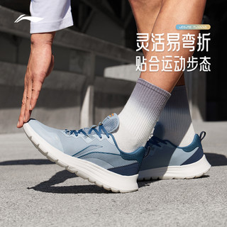 LI-NING 李宁 轻羽 | 跑步鞋男士2023专业减震跑鞋黑色休闲运动鞋