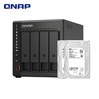 QNAP 威联通 TS-464C2 宇宙魔方四核心处理器nas网络存储服务器内置双M.2插槽（含硬盘10T*2）