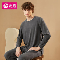 FENTENG 芬腾 男士秋衣秋裤套装 Q9984732667 深灰 XL
