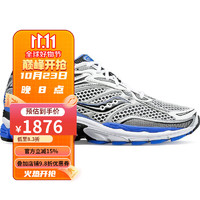 索康尼（SAUCONY） Prorid Omni 9 时尚潮流女士舒适低帮运动鞋 White _ Silver _ Blue 3.5