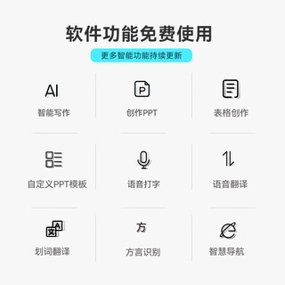 MiMouse 咪鼠科技 A10 智能ai鼠标 AI智能写作 生成PPT语音打字翻无线蓝牙办公 白色