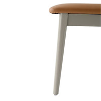 全友（QUANU）实木框架奶油风餐椅DW1120（满800换购，单拍无效） 餐椅B*2橙色(满800换购)