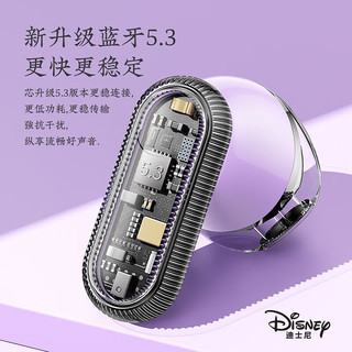 Disney 迪士尼 无线蓝牙耳机半入耳式超长续航手机应急充电女生适用于苹果华为mate60/60pro小米 Q8 珊瑚粉