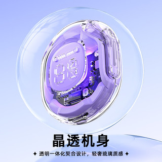 ACEFAST小晶彩(2)真无线蓝牙耳机入耳式 2023高端音质睡眠降噪耳机蓝牙5.3运动苹果华为通用礼物 苜蓿紫