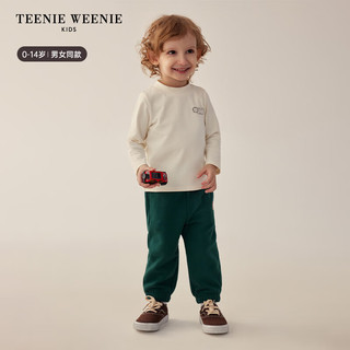 Teenie Weenie Kids小熊童装男女童宝宝索罗娜纯色卫裤 酒红色 120cm