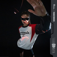 Monster Guardians运动卫衣女 变形金刚联名款圆领套头衫 拼色 limited colour L