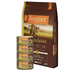 Instinct 百利 高蛋白系列 鸡肉成猫猫粮 4.5kg+罐头156g*4个