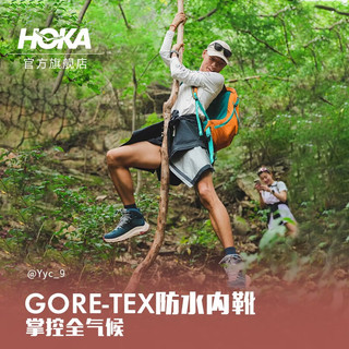 HOKA ONE ONE【双11礼包】男女卡哈2低帮徒步鞋Kaha 2 LowGTX减震防水 淡藕荷紫/粉桃色+杖 39/245mm