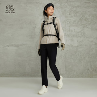 KOLON SPORT/可隆软壳夹克 女子户外休闲防泼水运动防风透湿外套【】 LKJK3AN110-DE 深米 165/M