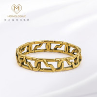 MONOLOGUE独白链金主义复古黄金弹力手镯MR1176女 黄金弹力手镯 56mm