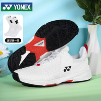 YONEX 尤尼克斯 网球鞋舒适型网羽通用男女款SHTS3MACEX 白红 45
