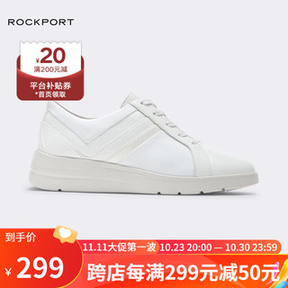 ROCKPORT 乐步 女士休闲小白鞋 CI9369