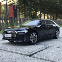 minispace1:18 奥迪A8L Audi W12合金汽车模型轿车送朋友 2019款 奥迪A6 黑色