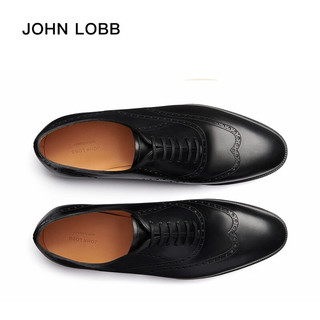 JOHN LOBB【冬】男士Bristol 黑色牛津小牛皮雕花鞋 6(40)