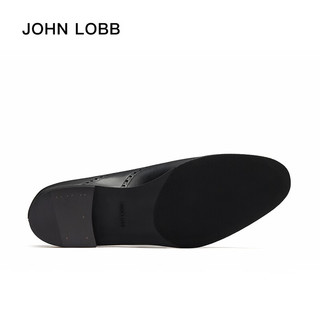 JOHN LOBB【冬】男士Bristol 黑色牛津小牛皮雕花鞋 6(40)