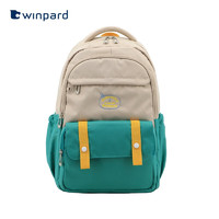 威豹（WINPARD）书包小男孩女生减负儿童书包背包1-3-6年双肩书包 湖水绿