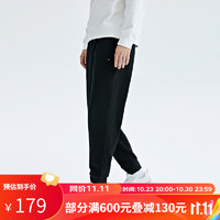Kappa 卡帕 黑色运动裤男秋针织长裤休闲小脚卫裤K0C72AK02 黑色-990 L