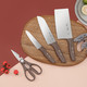 張小泉 张小泉 刀具 不锈钢菜刀 家用切菜刀切肉刀切片刀 厨刀 小菜刀 厨房用具 和煦菜刀四件套