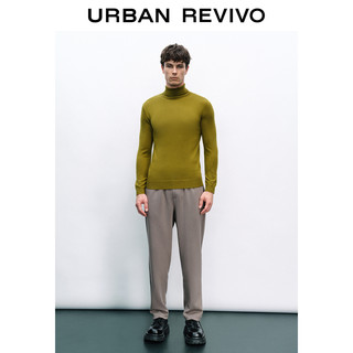 URBAN REVIVO 男装高领打底内搭小小织针织衫 UMB930005