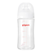 PLUS会员：Pigeon 贝亲 自然实感第3代PRO系列 AA187 玻璃奶瓶 240ml M 3月+