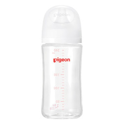Pigeon 贝亲 自然实感第3代PRO系列 AA187 玻璃奶瓶 240ml M 3月+