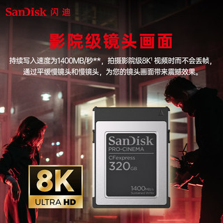 SanDisk 闪迪 PRO-CINEMA CFexpress 存储卡（1700MB/s）