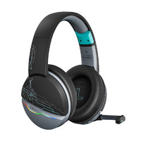 XIBERIA 西伯利亚 K02BS黑蓝色2.4G真无线蓝牙游戏耳机头戴式耳机