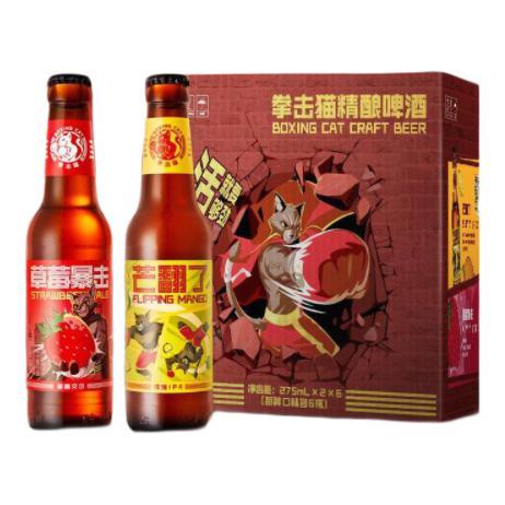 Boxing Cat 拳击猫 草莓暴击+芒翻了 275ml*12瓶