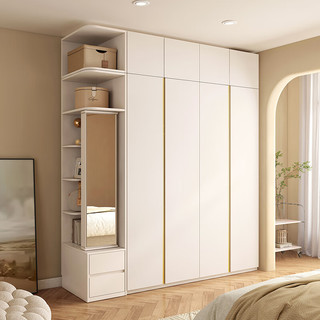 木月衣柜现代简约北欧柜子E0级衣橱全18mm厚卧室家具(20天发货) 2.0高 2.0米衣柜
