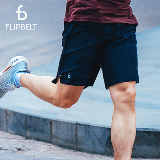 Flipbelt 运动腰包短裤速干透气舒适跑步裤多功能篮球裤 带侧口袋 23升级款9英寸经典黑 M