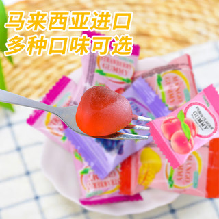 可康水果软糖马来西亚果汁橡皮糖qq糖果儿童零食喜糖 草莓软糖100g