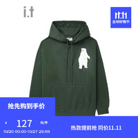 :CHOCOOLATE it 款印花连帽卫衣潮流趣味CLSWU15L GRD/绿色 2XL