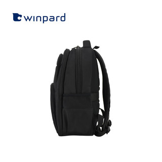 威豹（WINPARD）商务双肩包男出差通勤大容量双肩背包多功能电脑包15.6英寸 经典黑