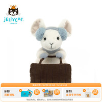 Jellycat 2023圣诞圣诞雪橇小老鼠 毛绒玩具玩偶公仔 圣诞雪橇小老鼠 H18 X W11 CM