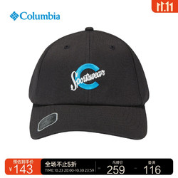 Columbia 哥伦比亚 户外情侣款男女城市户外时尚遮阳潮流棒球帽CU3727 010 均码