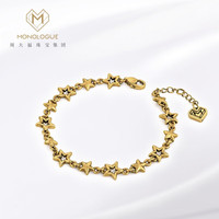 MONOLOGUE独白链金主义复古黄金星空星星手链MR1250女 星星手链 15cm