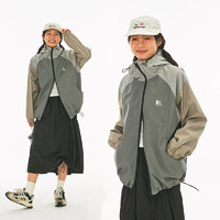 JNXS江南先生美式复古机能拼接潮牌冲锋衣男女秋季装夹克外套