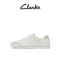 Clarks 其乐 女士休闲鞋 261667454春夏撞色板鞋时尚拼色系带小白鞋女