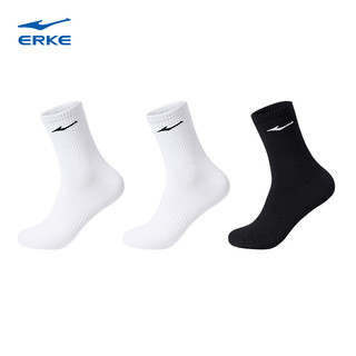 袜子男3双运动袜男士白色长袜男生篮球袜黑色跑步中筒袜