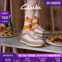 Clarks 其乐 阿甘鞋男女同款春秋小白鞋拼色潮流舒适休闲板鞋运动鞋