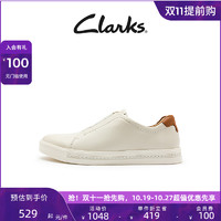 Clarks 其乐 女鞋板鞋春秋休闲运动一脚蹬易穿脱平底小白鞋女