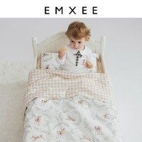 EMXEE 嫚熙 幼儿园被子三件套纯棉午睡儿童入园被褥专用保暖婴儿床品被套