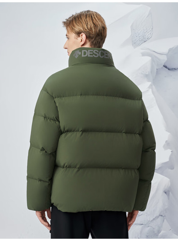 descente迪桑特skistyle系列男女同款羽绒服短款廓形面包羽运动休闲bk