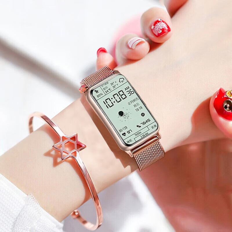 HUAWEI 华为 手表Watch fit女士款智能穿戴运动心率睡眠生理周期NFC血氧监测女友