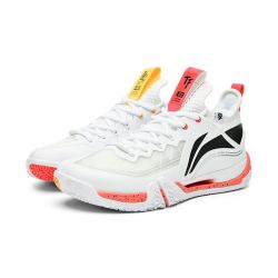 lining李宁羽毛球鞋男女款Ⅱ贴地飞行2pro专业比赛羽鞋标准白42