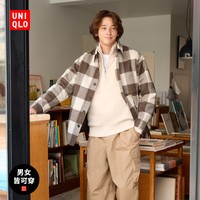 UNIQLO 优衣库 男装/女装廓形衬衫式茄克(宽松休闲夹克外套)459591