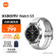 MI 小米 Watch S3 蓝牙版 智能手表 47mm 银色 氟橡胶表带