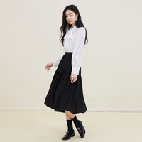 【秋季】经典百搭高腰A字半身裙气质伞摆中长裙