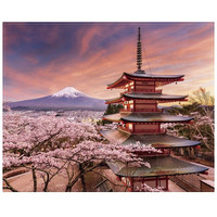 玩具堡拼图成人大颗粒儿童高难度加厚多种规格油画名画中秋 宝塔-500片