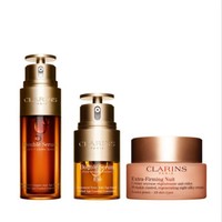 CLARINS 娇韵诗 「双能三部曲」双萃眼霜20ml+双萃50ml+清爽晚霜50ml（赠 双萃20ml+小姐姐水50ml*3+焕颜日霜15ml*3+5ml+焕颜晚霜15ml*2+5ml)）